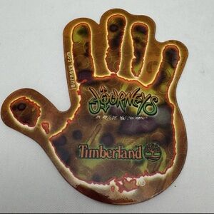 VTG Journeys Timberland Handprint Sticker • Y2K Skate Streetwear Decal Promo